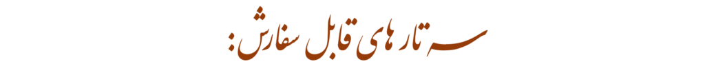 سه تار های قابل سفارش از سه تار آنلاین خرید سه تار سفارش سه تار مستقیم از ایران بهترین سه تار قیمت مناسب